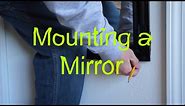 How to mount a mirror using mounting clips