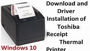How to Install Toshiba Receipt pos Thermal Printer on windows 10