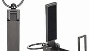 BULFULL Purse Hook for Table, Instant Bag Purse Hook Hanger Holder for Table Desk Folding Handbag Table Hook Hanger for Women Mobile Phone Stand Holder (Black)