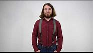 Rugged Elastic Suspenders with Trigger Snap Attachments