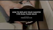 How To Replace Your Canister Type Dual Flush Valve