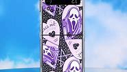 Retro Case for Samsung Galaxy Z Flip 3 6.7” Skeleton Skull Pattern Movie Design Pattern Phone Cover for Boys Girls Teens Men Cool Funny Unique Soft TPU Cases for Z Flip 3 5G Axe