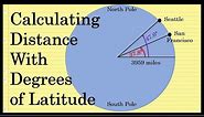 Finding Distance With Degrees of Latitude