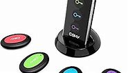 Esky Key Finder, Key Finders & Trackers 131ft Range Remote Finders with Sound, Wireless Wallet Finders Locator Tag for Finding Key Remote Wallet Passport Pet Phone with 4 Receivers & Flashlight