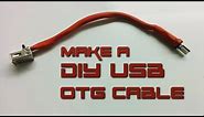 How to make USB OTG "On-The-Go" cable