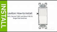 How to Install a Single Pole Switch | Leviton