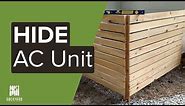 How to Hide Air Conditioner Unit Outside | Backyardscape