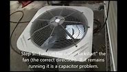How to fix your AC! Outdoor fan not running.