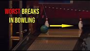 HORRIBLE bowling breaks from PBA bowlers | Worst breaks in bowling