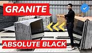 ABSOLUTE BLACK GRANITE - Jet Black | Mirror Polished | Z Black Granite for Countertops & Flooring