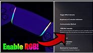 How To Enable RGB Effect On PS5 Controller (How To Get RGB On DualSense Controller)