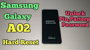 Samsung Galaxy A02 Hard Reset