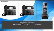 Panasonic - Telephones - KX-TGW420, KX-TGWA41, KX-TGWA40 - How to register additional units.