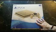 GOLD PS4 SLIM UNBOXING 1TB LIMITED EDITION
