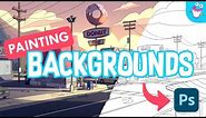 Painting Backgrounds for TV Animation! Photoshop