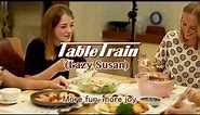 Table Train (Lazy Susan) for Rectangular Tables with Family & Friends