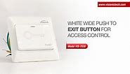 Visionis VIS-7030 White Wide Push To Exit Button for Access Control
