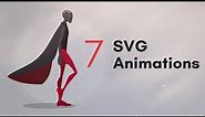 SVG Animations Idea | 7 SVG Animations You Must See! | Html Css Javascript Effects & Animations
