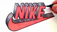 How to Draw Nike Logo in 3D - Best on Youtube