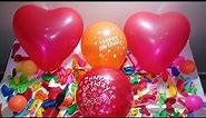 Happy birthday balloons/heart balloon /Funny Balloon popping #balloon #balloon_pop #funnyballoons