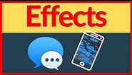 Send Messages With Effects - iMessage Bubble & Screen Effects | Handy Hudsonite