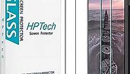 HPTech (2 Pack) Screen Protector For Motorola (Moto G7 Play) Tempered Glass, 9H Hardness, Easy to Install, Bubble Free