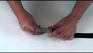 How to Shorten Trim Cut Down a Reversible Leather Belt