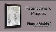 Patent Award Plaques - PlaqueMaker.com