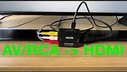 How to Convert your AV/RCA to HDMI with a Mini AV2HDMI