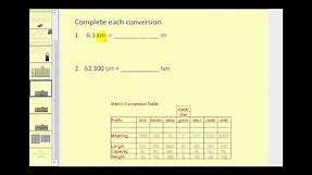 Metric Unit Conversion