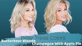 Belle Tress WIG COLOR COMPARISON! Butterbeer Blonde VS Champagne W/Apple Pie | OUTSIDE Side By Side