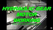 Hydraulic gear motor, how it works