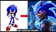 Sonic The Hedgehog All Characters as Cyberpunk 2077
