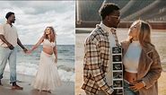 IN PHOTOS: Former Michigan star Mike Sainristil and GF Seliana Carvalho show off adorable baby bump snaps via beach photoshoot