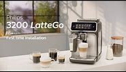 Philips Series 3200 LatteGo EP3246/70 Automatic Coffee Machine - How to Install and Use