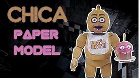 Chica Five Nights At Freddy's Paper Model | Stop Motion Video