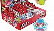 Light Up Spinning Tops and Flying Saucer Disc, 12 Individually Wrapped Sets, 36 PCs, UFO Spinner Toys with Flashing LED Lights, Prefilled Party Favor Bags for Kids Birthday Goodie Bag Fillers