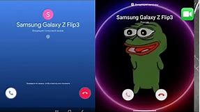 Pepe Frog Dance & WhatsApp incoming Call Samsung Galaxy z fold 3