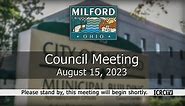 Milford City Council 8/15/23