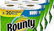 Bounty Select-A-Size Paper Towels, White, 8 Double Plus Rolls = 20 Regular Rolls