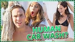 HUMAN CAR WASH CHALLENGE?! | Do It For The Dough w/ Tessa Brooks