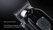 Professional Stainless Steel Hair Clippers for Home Use, Beginners Cordless Grooming Kit for Hair Cutting at Home, Beard, Body Hair,Rechargeable with LED Display