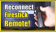 How to Reconnect Firestick Remote to Firestick (Sync Tutorial)