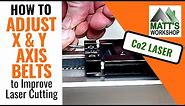 Adjusting The X & Y Belts On Co2 Laser Engraving Machine - Chinese 80W CNC Laser Cutting Machine