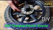 Self Charging Electric Bicycle wheel with neodymium Magnets step1