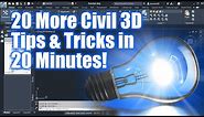 20 More Civil 3D Tips and Tricks in 20 Minutes!