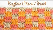Easy Crochet: Buffalo Check / Plaid Stitch