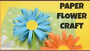 How to Make a Paper Flower - flower craft