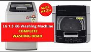 Lg Smart Inverter Washing Machine | LG 7.5 kg Washing Machine Review & Demo | Best Washing Machine