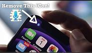 How to Remove Top Bar Blue Microphone Symbol on iPhone [Hey Siri Turn off voice control]
